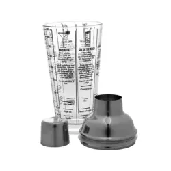 شیکر بار سرد شیشه ای (رسپی دار) 400 میل