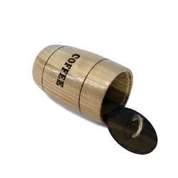 ظرف نگهداری قهوه طرح بشکه چوبی