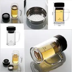 لیوان دمنوش دوجداره پیرکس