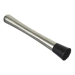 مادلر (Muddler) استیل 25 سانتی ته سیلیکون گرد