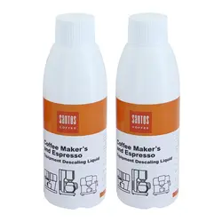 محلول نظافت اسپرسو ساز خانگی سانتوس دو عددی