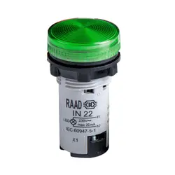 چراغ سیگنال LED غیر قابل تعویض رعد الکتریک مدل IN22