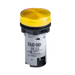 چراغ سیگنال LED غیر قابل تعویض رعد الکتریک مدل IN22