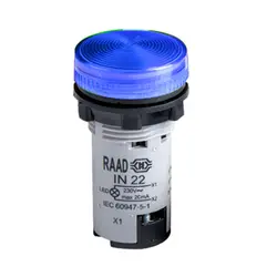 چراغ سیگنال LED غیر قابل تعویض رعد الکتریک مدل IN22