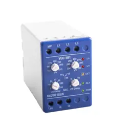 رله کنترل ولتاژ سه فاز و تک فاز میکرومکس مدل VLC-101X