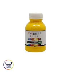 مادر رنگ اکریلیک پایه آب زرد ساندورا