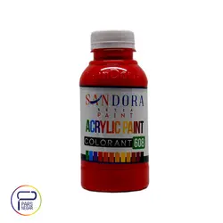 مادر رنگ اکریلیک پایه آب قرمز ساندورا