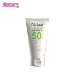 ضد آفتاب بی رنگ ویتالایر مدل اکتی ویت SPF 50 حجم 50ml