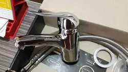 شیر روشویی رستاک مدل باران رنگ کروم