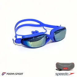 عینک شنا جیوه ای گوشی دار اسپیدو Speedo آبی