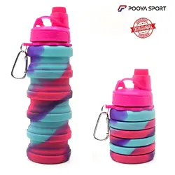 قمقمه تاشو سیلیکونی Silicone Water Bottle نیم لیتری (اصل)