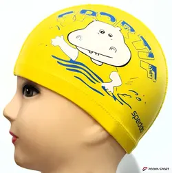 کلاه شنا  بچه گانه PU طرح اسب آبی Swimming