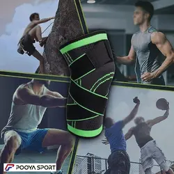 زانو بند ورزشی کشی طبی حرفه ای کمربند دار Sport اعلا