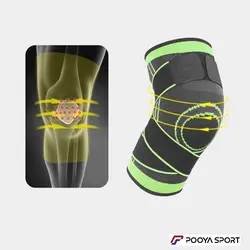 زانو بند ورزشی کشی طبی حرفه ای کمربند دار Sport اعلا
