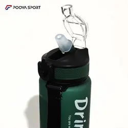 قمقمه نی دار ورزشی نشکن مات 1 لیتر مدل Drink up اصل