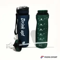 قمقمه نی دار ورزشی نشکن مات 1 لیتر مدل Drink up اصل