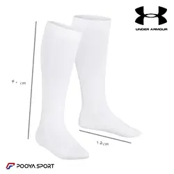 جوراب فوتبال ساق بلند حوله ای پسرانه 4 تا 10 سال Under Armour سفید