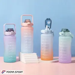 قمقمه ورزشی 2 لیتری نی دار مات نشکن خارجی All Day