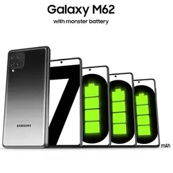 گوشی موبایل سامسونگ مدل M62 ظرفیت 128 گیگابایت و رم 8 گیگابایت