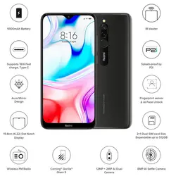 گوشی موبایل شیائومی مدل Redmi 8 M1908C3IG دو سیم‌ کارت ظرفیت 64 گیگابایت