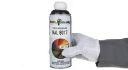اسپری رنگ قهوه ای شکلاتی دوپلی کالر مدل RAL 8017 حجم 400 میلی لیتر