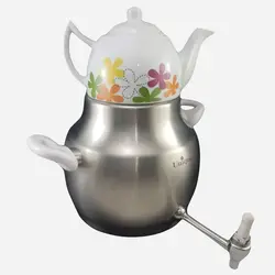 ست کتری و قوری 5 لیتری یونیک کد 7644 شیر دار استیل - فروشگاه اینترنتی پرنس هوم