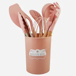 سرویس کفگیر ملاقه و ابزار آشپزی 8پارچه رومانتیک