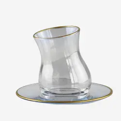 استکان نعلبکی کوزان لب طلایی پاشاباغچه 96300 - فروشگاه اینترنتی پرنس هوم