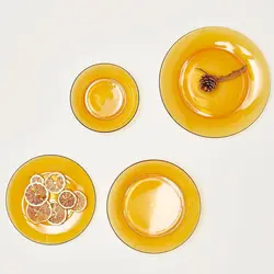 بشقاب پیش دستی عسلی دورالکس DURALEX-AMBER - فروشگاه اینترنتی پرنس هوم