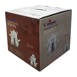 قوری و کتری 4 لیتری یونیک کد 7542 شیر دار استیل - فروشگاه اینترنتی پرنس هوم