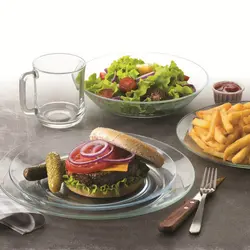 سرویس 18 پارچه سفید ساده دورالکس DURALEX-VLEAR