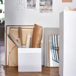 جعبه پارچه‌ای سفید ایکیا IKEA-DRÖNA - فروشگاه اینترنتی پرنس هوم