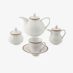 سرویس غذاخوری شهرزاد سپینود ارغوانی 108 پارچه چینی زرین