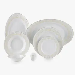 سرویس غذاخوری نئوکلاسیک هیلدا 29 پارچه چینی زرین