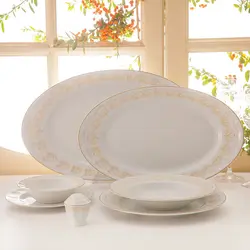 سرویس غذاخوری نئوکلاسیک هیلدا 103 پارچه چینی زرین