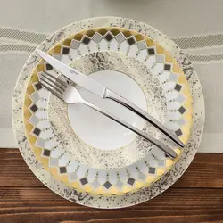 سرویس غذاخوری شهرزاد کلوپاترا 108 پارچه چینی زرین