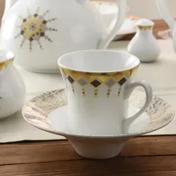 سرویس غذاخوری شهرزاد کلوپاترا 108 پارچه چینی زرین