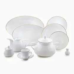 سرویس غذاخوری شهرزاد لومیو 108 پارچه چینی زرین