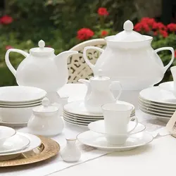 سرویس غذاخوری شهرزاد لومیو 108 پارچه چینی زرین