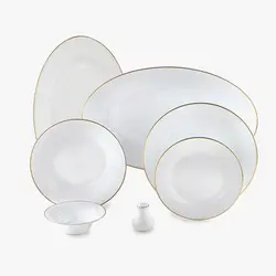 سرویس غذاخوری شهرزاد لومیو 108 پارچه چینی زرین