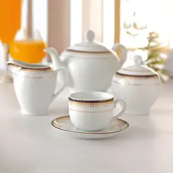 سرویس غذاخوری ایتالیا اف خاطره 102 پارچه چینی زرین - فروشگاه اینترنتی پرنس هوم