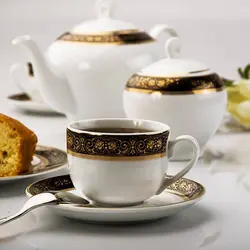 سرویس غذاخوری ایتالیا اف میدنایت 102 پارچه چینی زرین