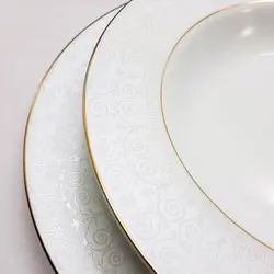 سرویس غذاخوری ایتالیا اف سپید صدف 28 پارچه چینی زرین - فروشگاه اینترنتی پرنس هوم