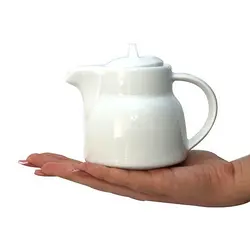 قوری چینی تقدیس 1 نفره لعاب دار سفید - فروشگاه اینترنتی پرنس هوم
