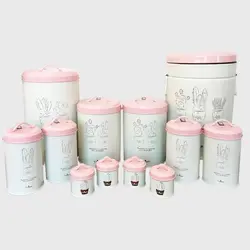 سرویس آشپزخانه 4+8 پارچه فانتزی مدل کاکتوس یونیک 9015