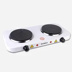 اجاق برقی دو قلو صفحه چدنی - فروشگاه اینترنتی پرنس هوم / خرید اجاق برقی آشپزخانه