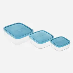 ست 3 عددی ظروف غذا فریزری مربع فریگوئر ایتالیا کد 88550 - فروشگاه اینترنتی پرنس هوم