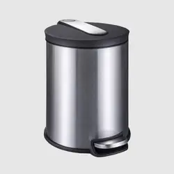 سطل زباله استیل 16 لیتری آرام بند صادراتی یونیک کد 4430 - فروشگاه اینترنتی پرنس هوم