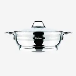 ماهیتابه استیل سایز 30 یونیک کد 9948 - فروشگاه اینترنتی پرنس هوم