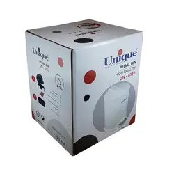 سطل زباله 5 لیتری سفید صادراتی یونیک کد 4110 - فروشگاه اینترنتی پرنس هوم